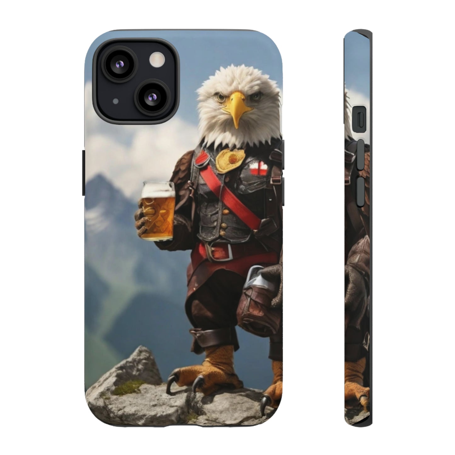 Eagle holding by a beer Tough Case