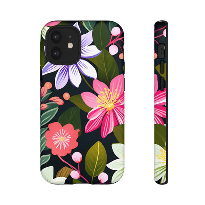 Pink Flower Pattern Tough Case