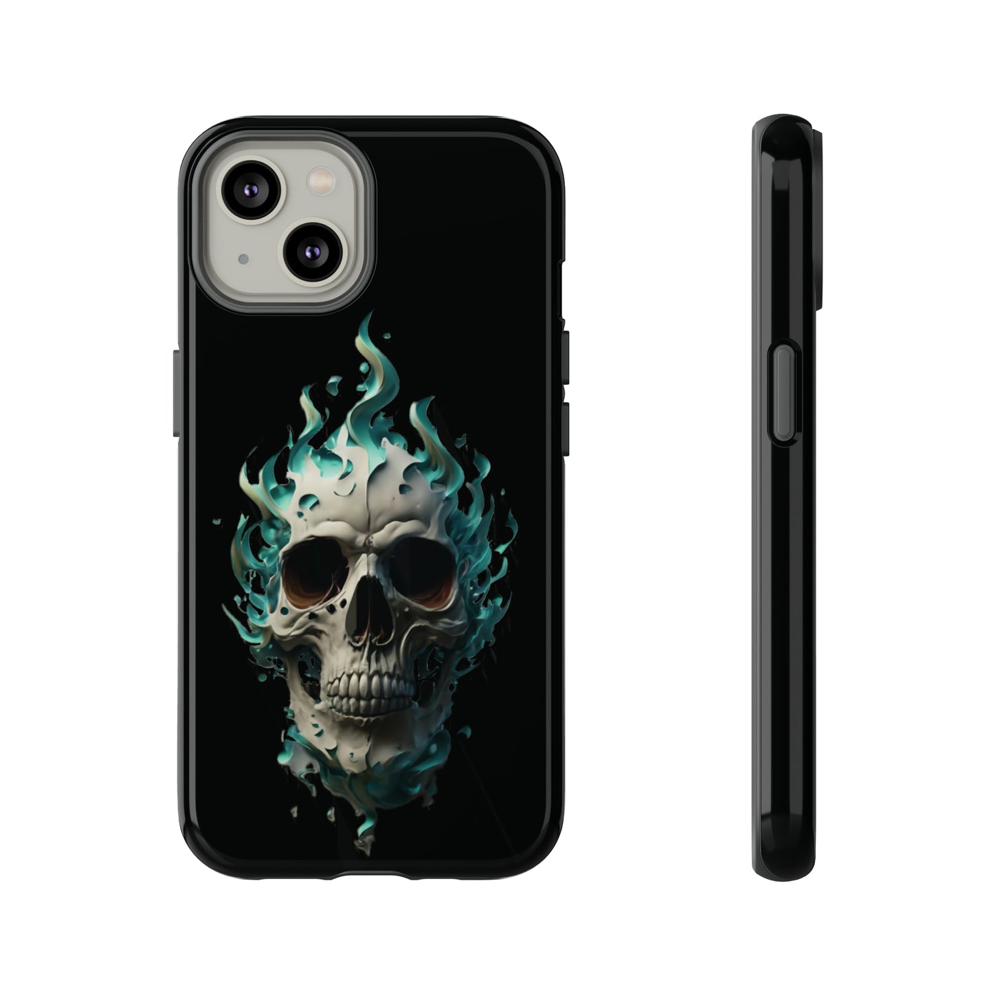 Flaming Skull Tough Case