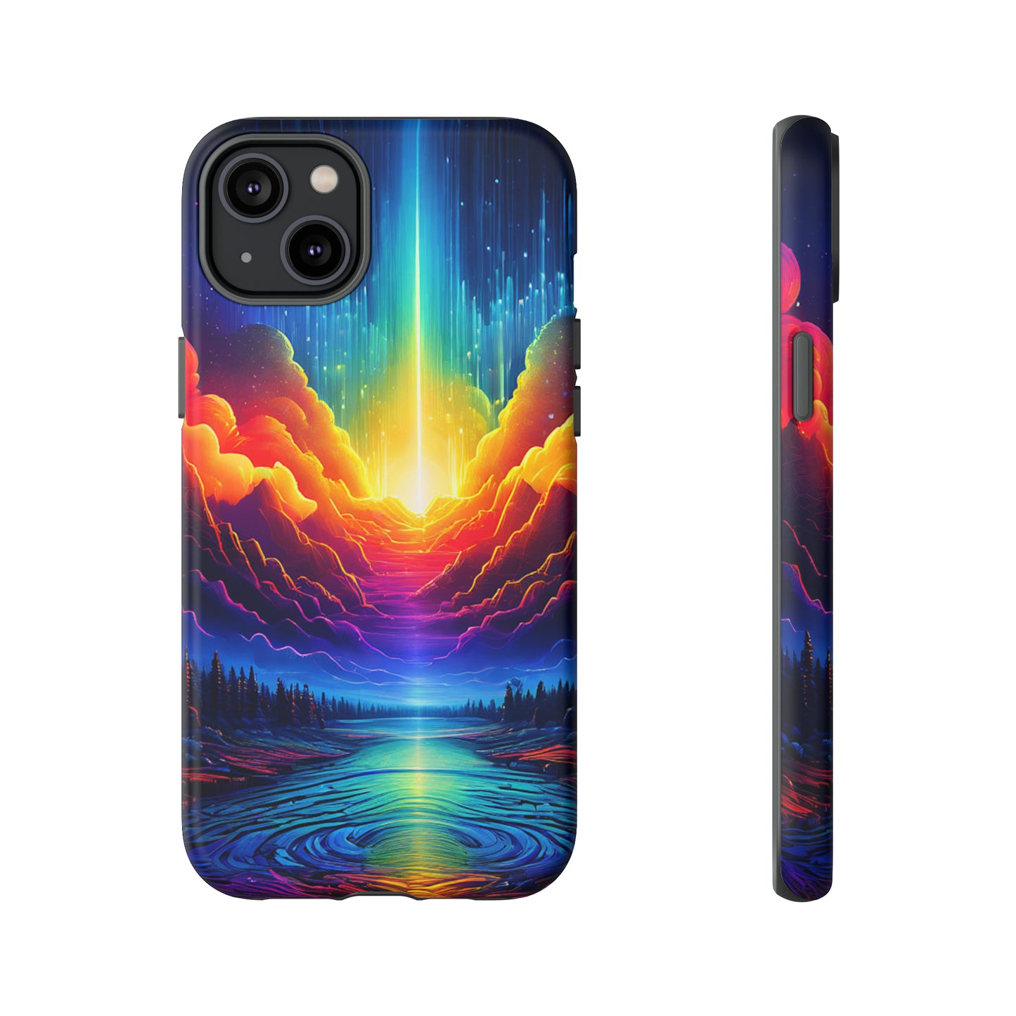 Rainbow Clouds Tough Case