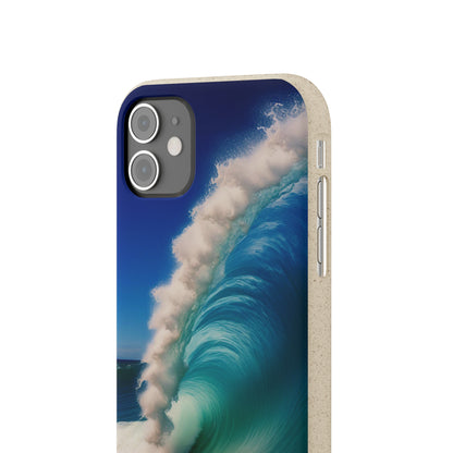 Deep Blue Wave Biodegradable Case