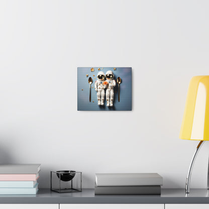 Astronauts Couple Canvas