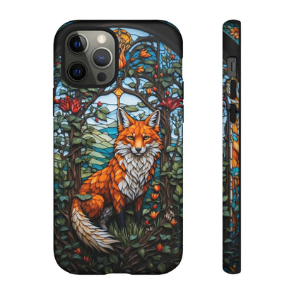 Stained Glass Art of a Fox Tough Case