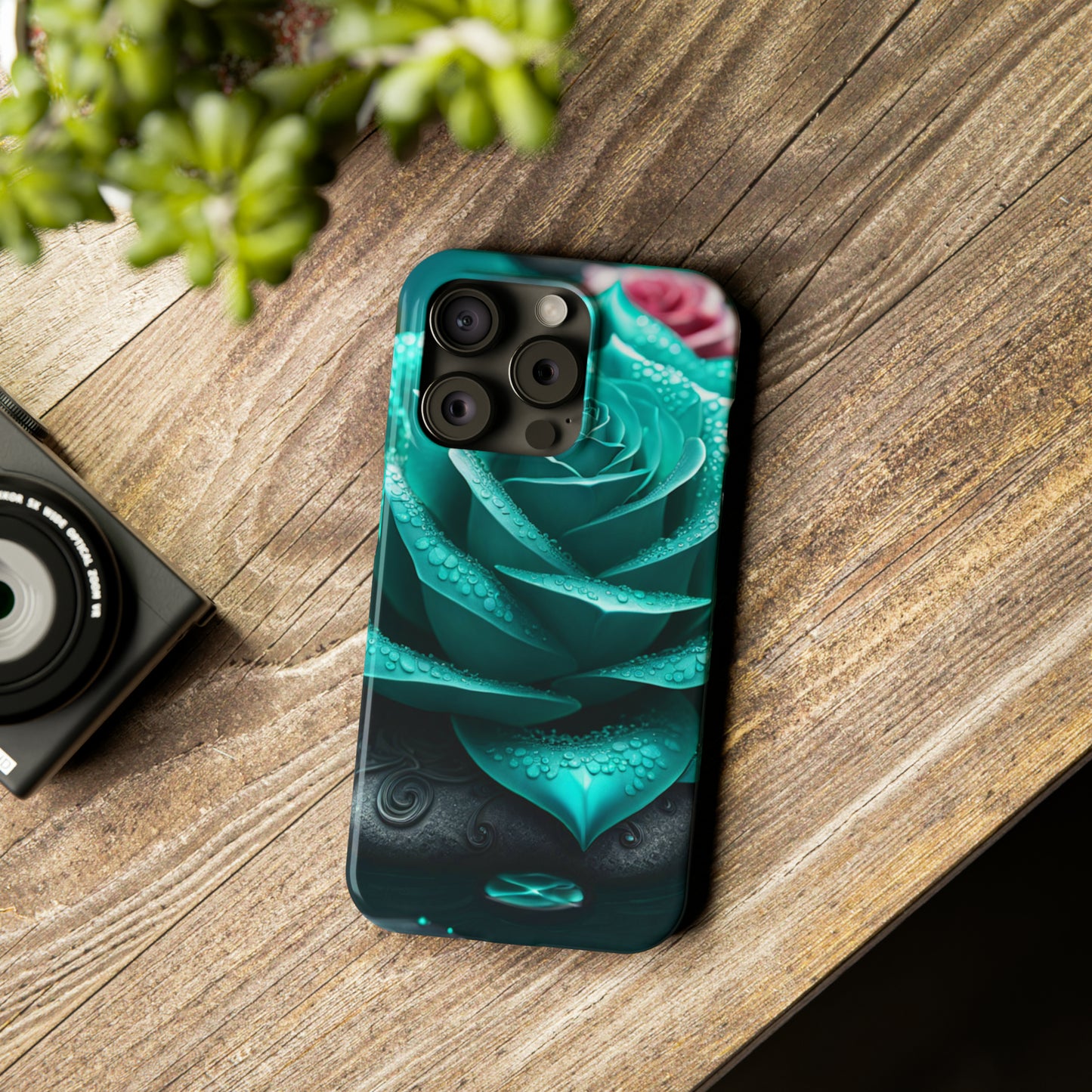 Blue Lotus Slim Phone Case - Colorwink