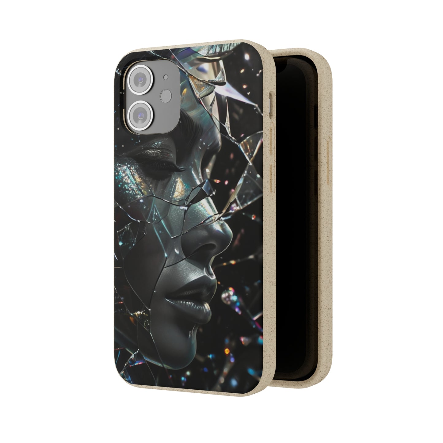 Fractured Glass art Biodegradable Case