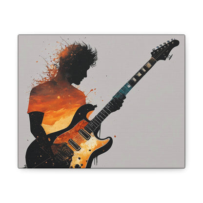 Guitarist Paint  Canvas