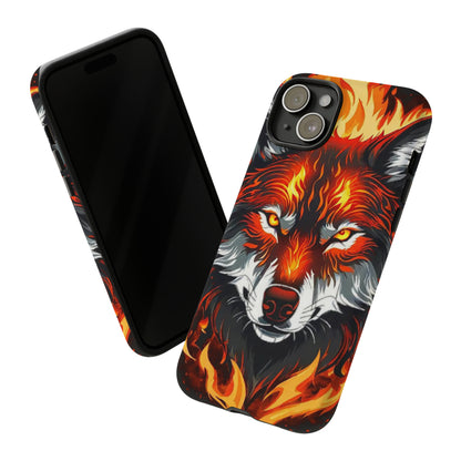 Fiery Wolf Tough Case