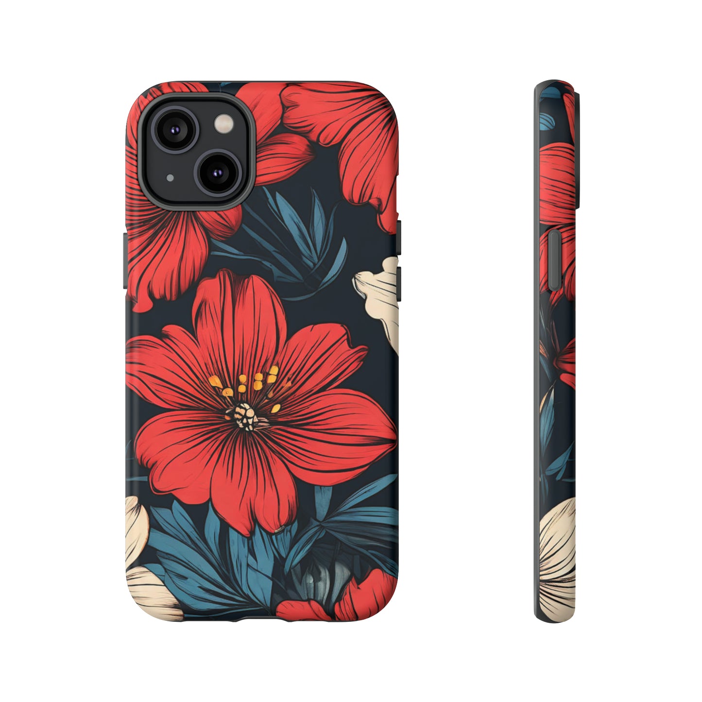 Red Dandelion  Art Design Pattern Tough Case