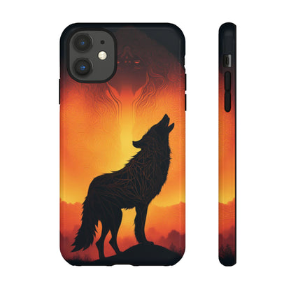 Wolf silhouette Tough Case