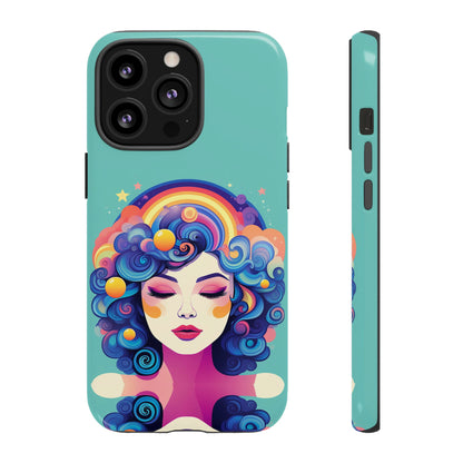 Blue Calm Lady Tough Case