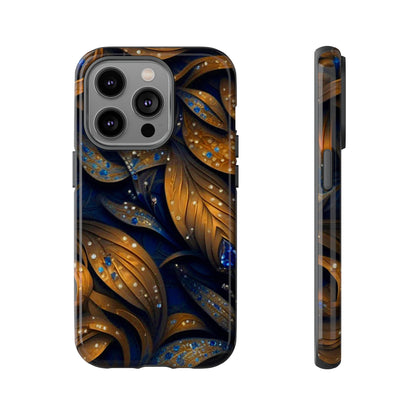 Golden Leaf Pattern Tough Case