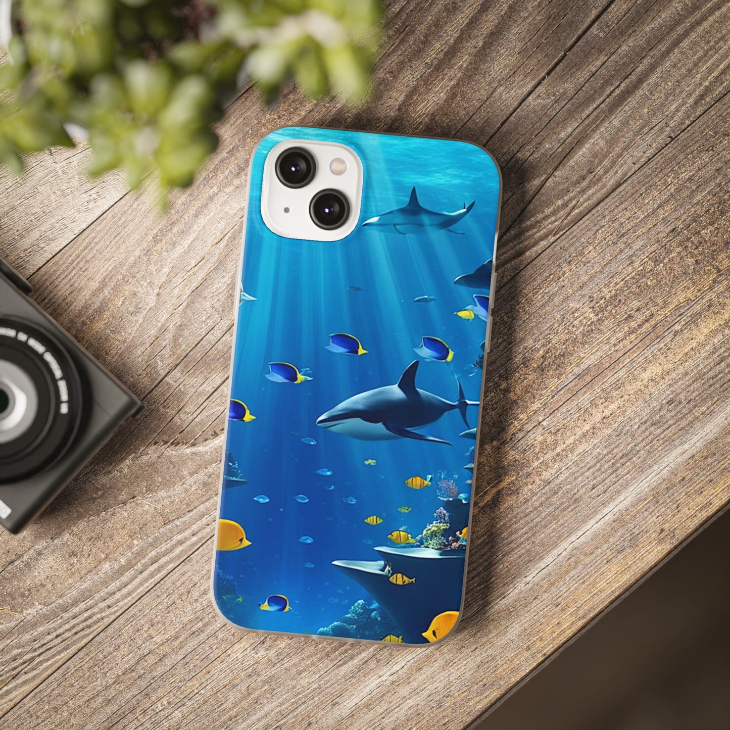 Blue Water Shark Flexi Case - Colorwink