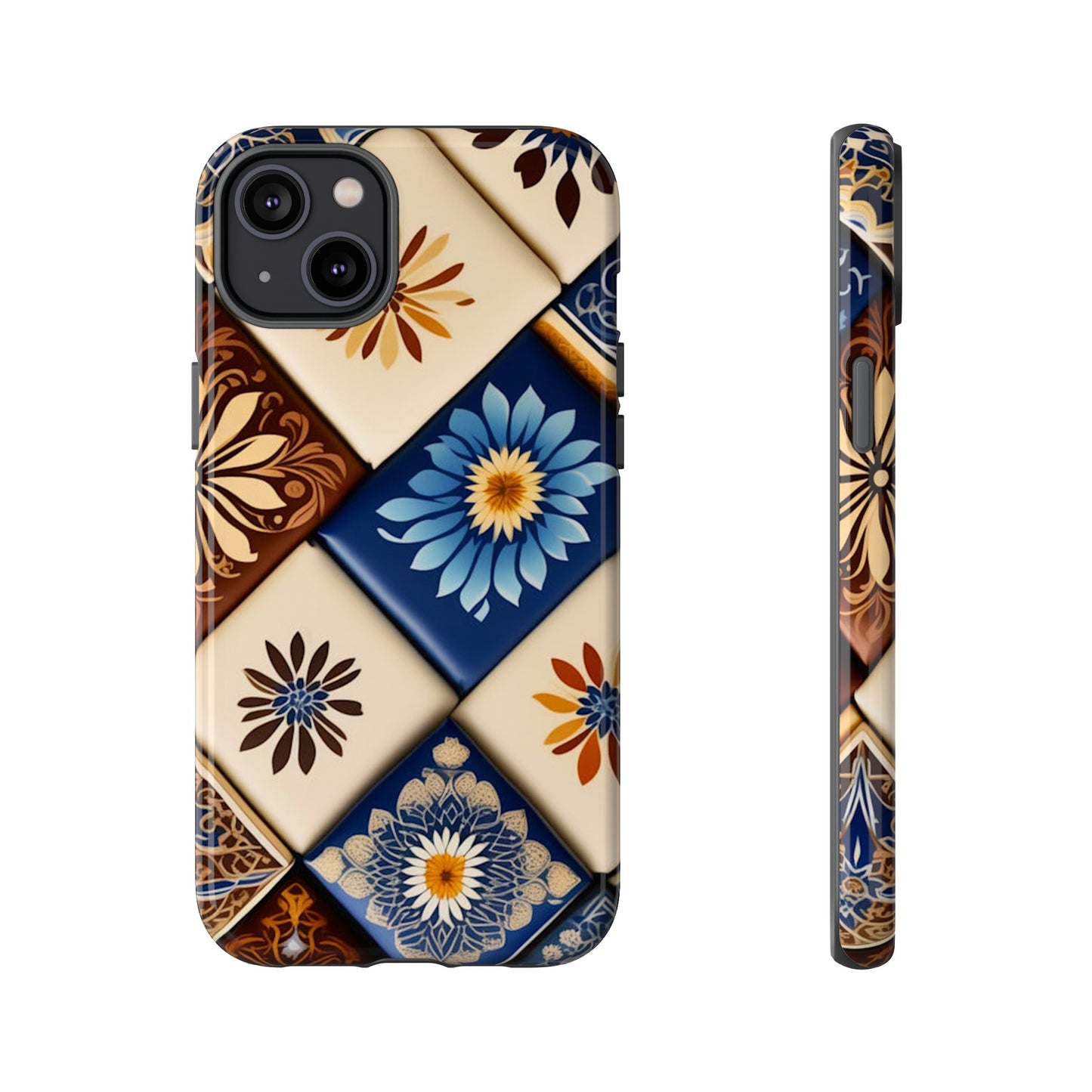 Floral Tiles Tough Case