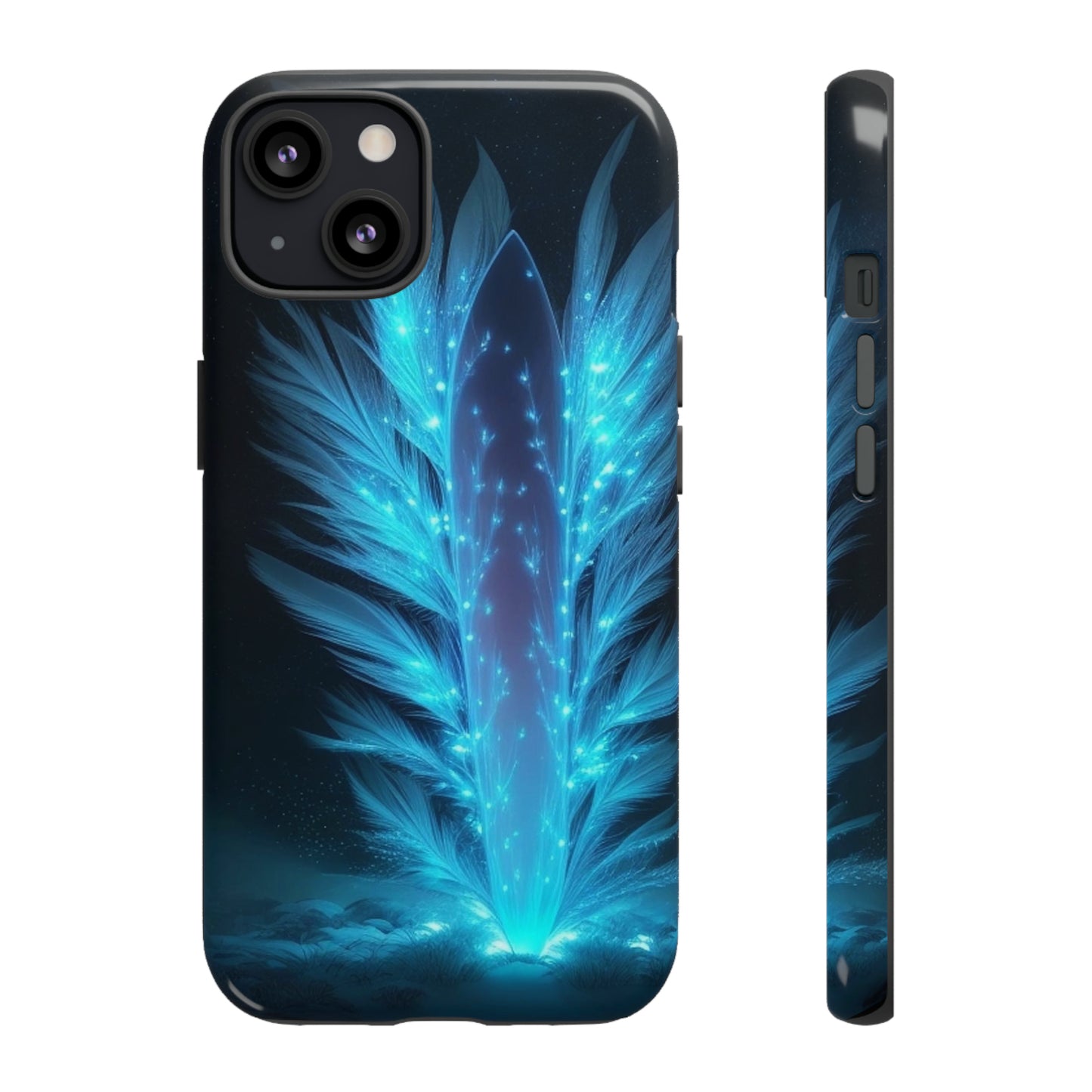 Glowing Blue Light  Tough Case