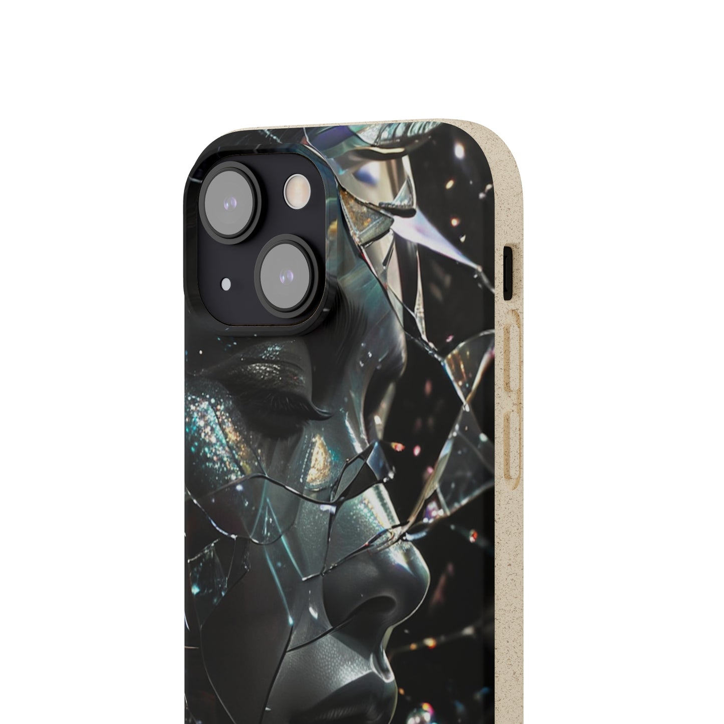 Fractured Glass art Biodegradable Case