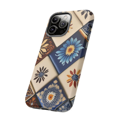 Floral Tiles Tough Case