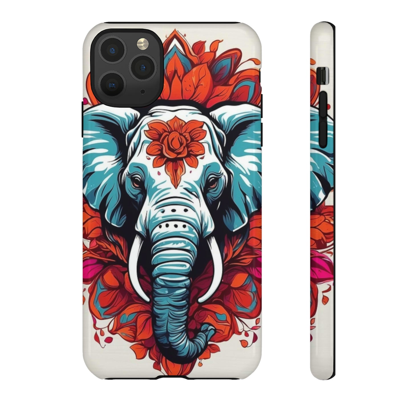 Floral Elephant Tough Case