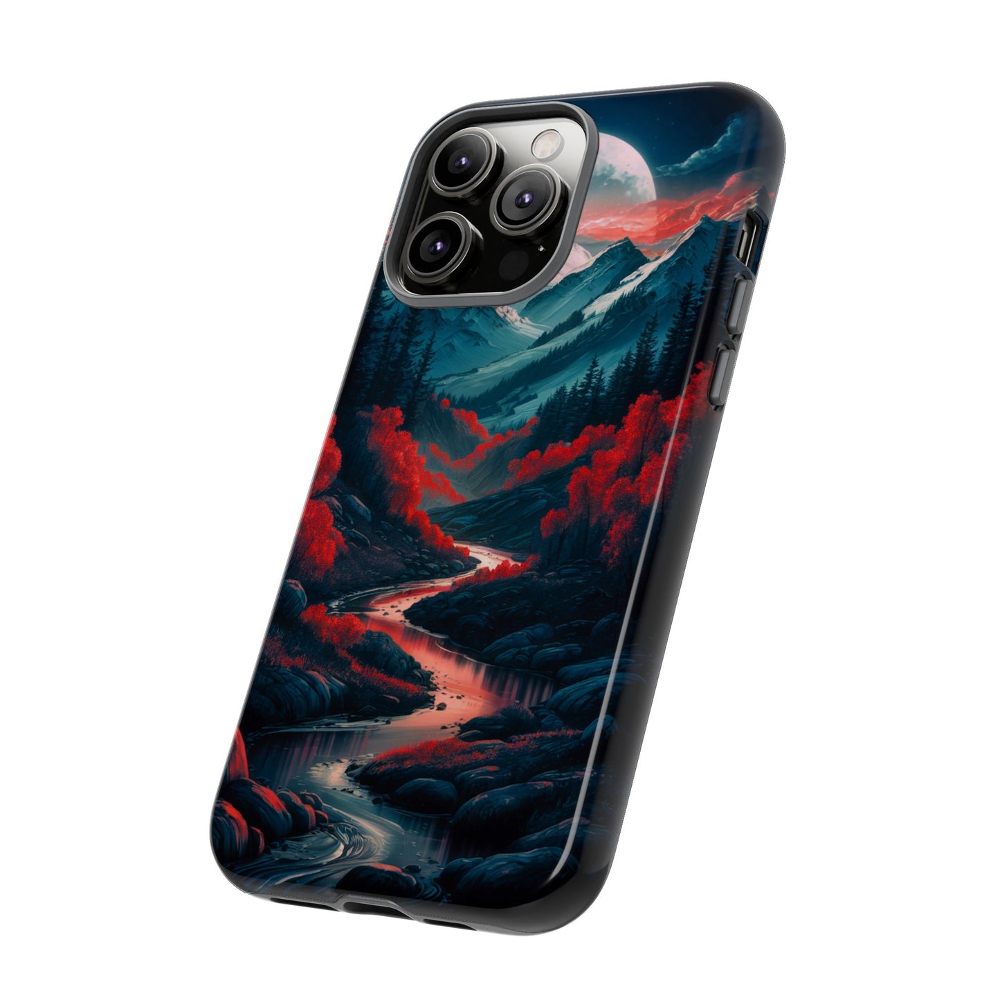 Crimson Red Night Tough Case