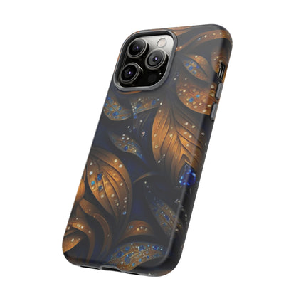 Golden Leaf Pattern Tough Case