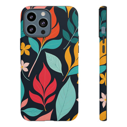 Red Leaf Design Pattern Tough Case