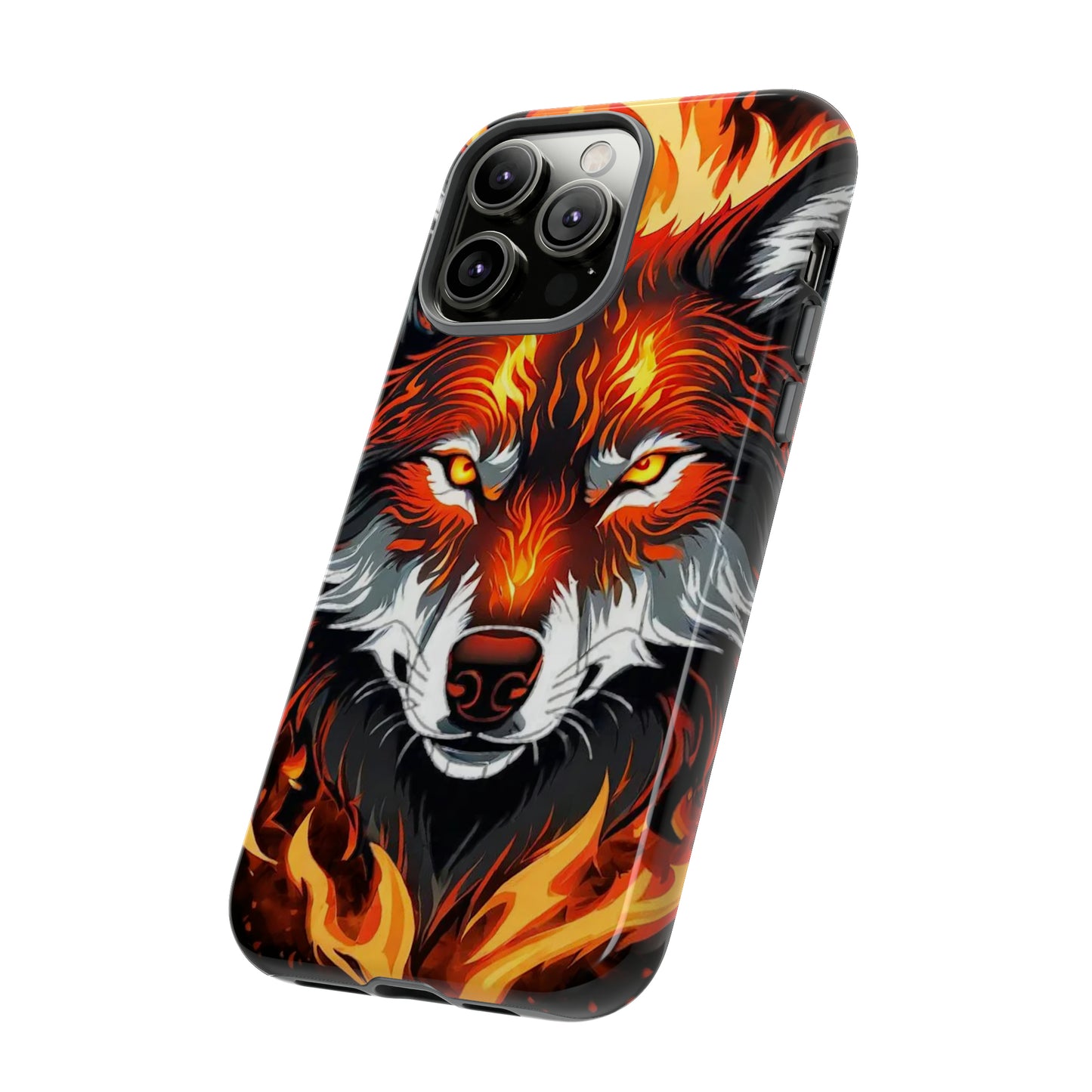 Fiery Wolf Tough Case