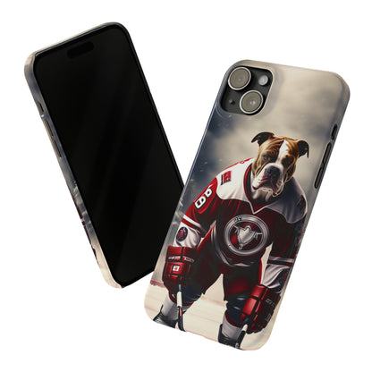 Ice Hockey Player Slim Phone Case - Colorwink