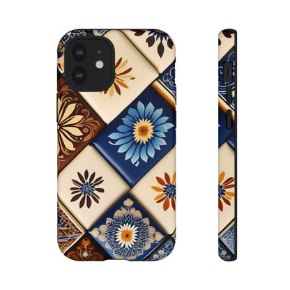 Floral Tiles Tough Case