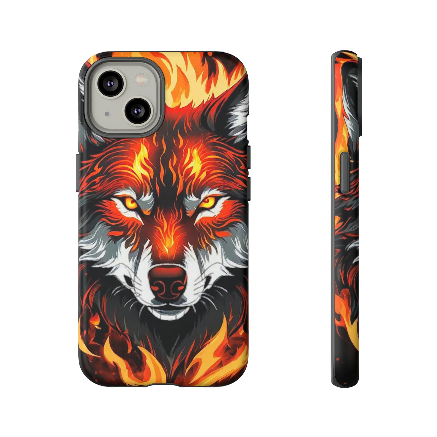 Fiery Wolf Tough Case