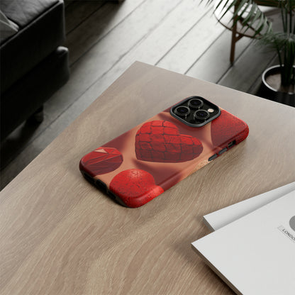 Red Heart Design Pattern Tough Case