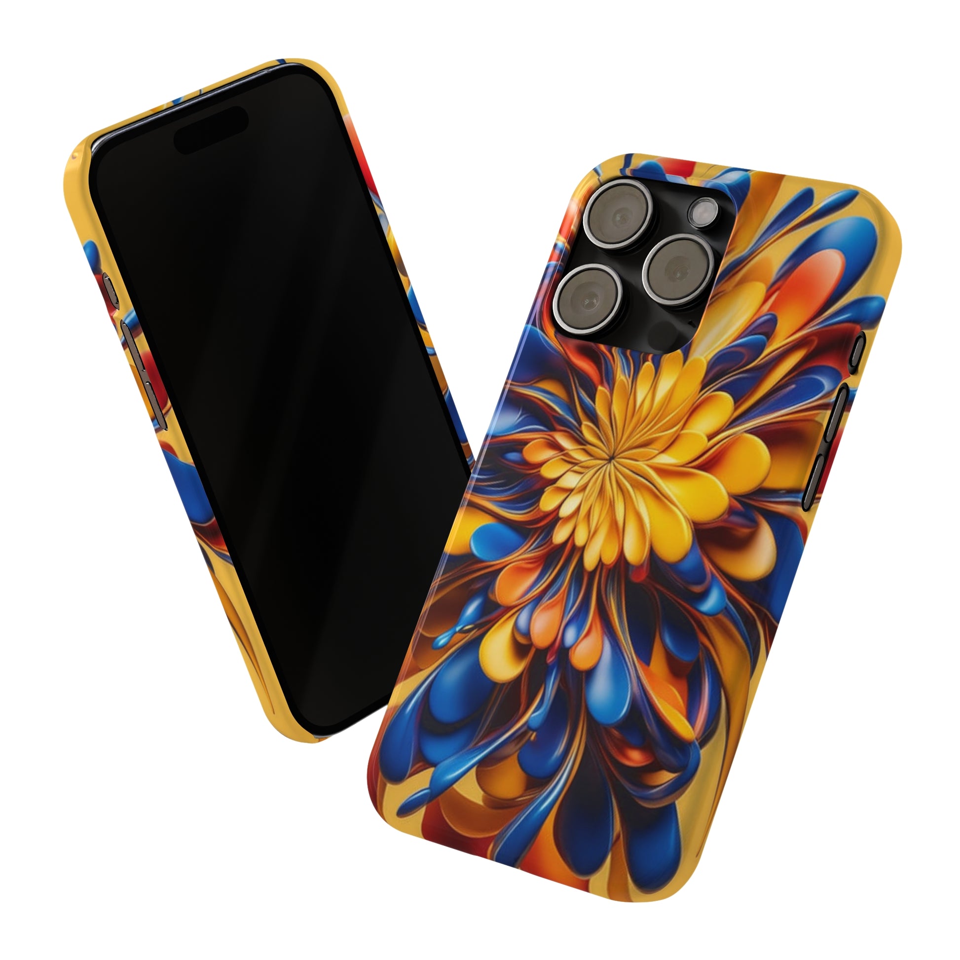 Abstract Flower Slim Phone Case - Colorwink