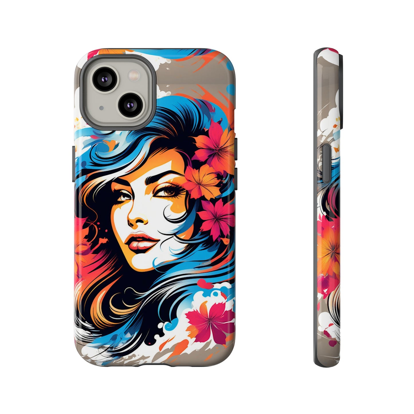 Lady Flower Mural Tough Case