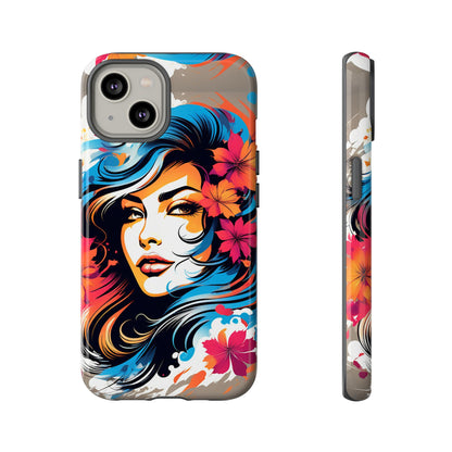 Lady Flower Mural Tough Case