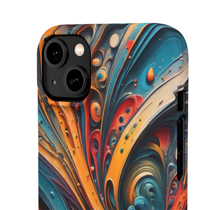 Abstract Colorful Swirls Snap Case - Colorwink