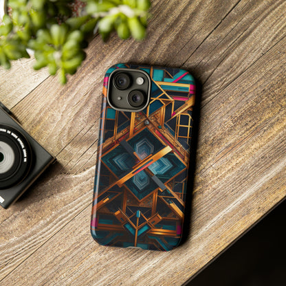 Abstract Tesseract Tough Case