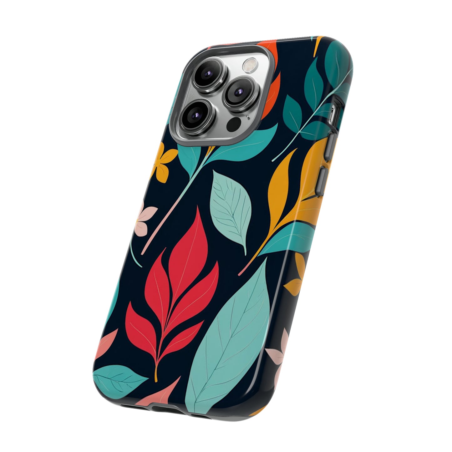 Red Leaf Design Pattern Tough Case