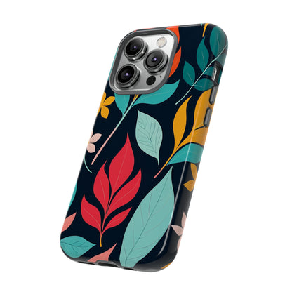 Red Leaf Design Pattern Tough Case