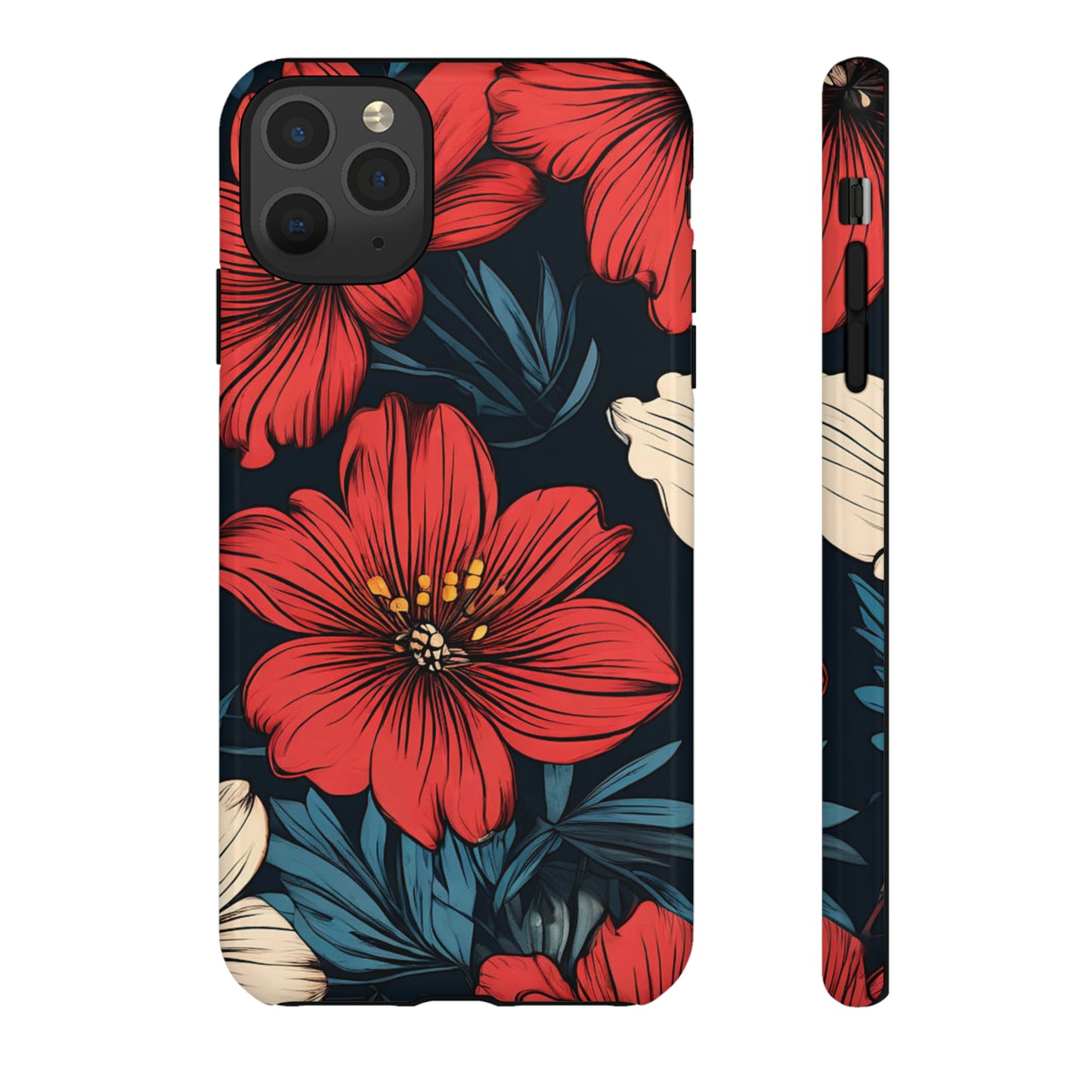 Red Dandelion  Art Design Pattern Tough Case