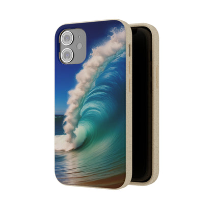 Deep Blue Wave Biodegradable Case