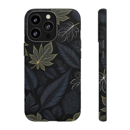 Grey Leaf Pattern Tough Case