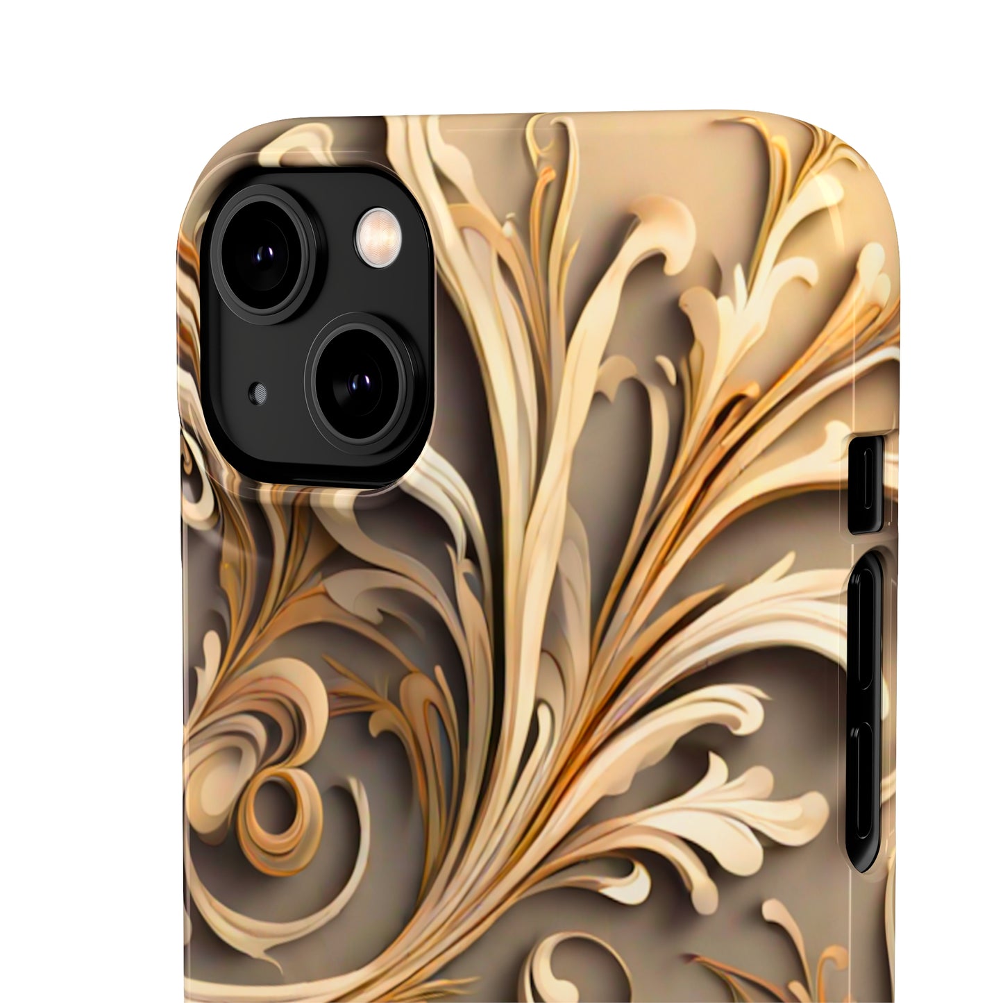 Golden Tendrils Snap Case - Colorwink