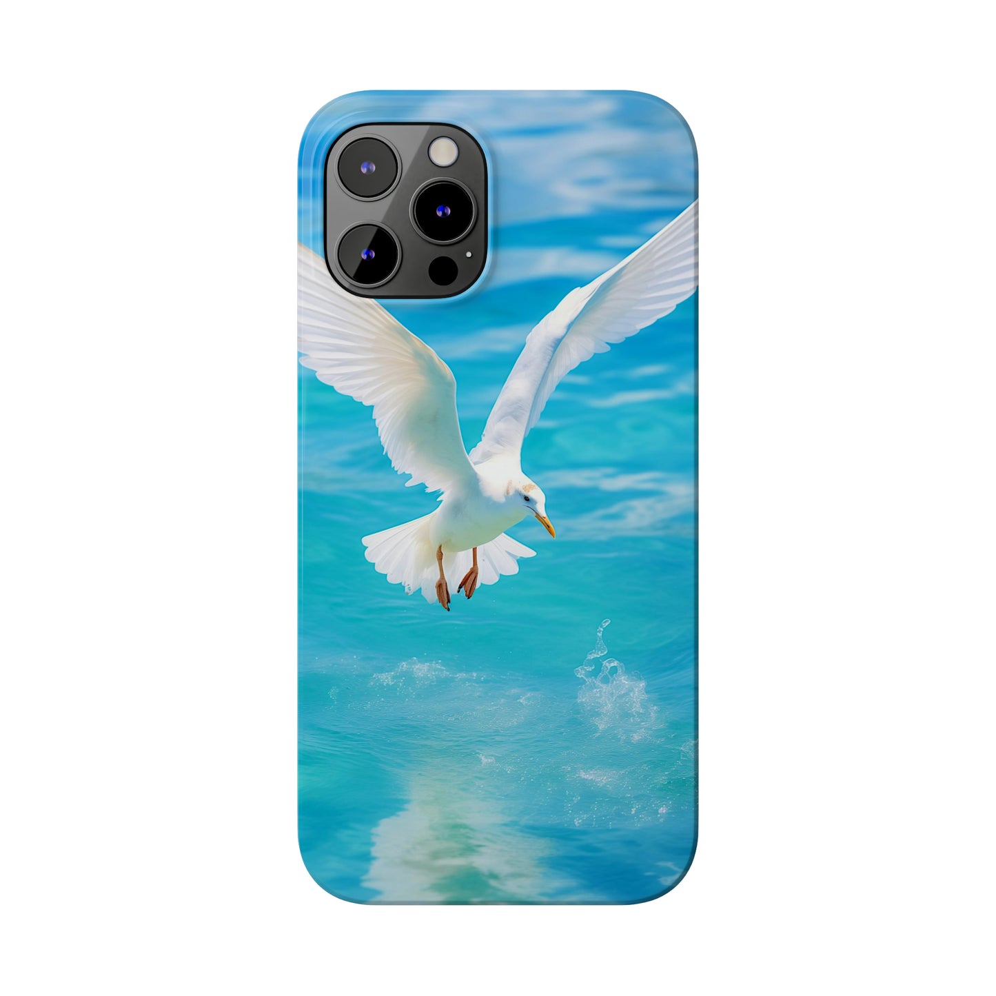 White Gull Slim Phone Cases - Colorwink