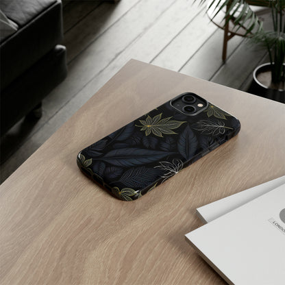 Grey Leaf Pattern Tough Case