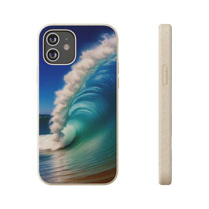 Deep Blue Wave Biodegradable Case