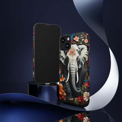 Elephant Face Flower Art  Tough Case