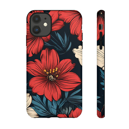 Red Dandelion  Art Design Pattern Tough Case