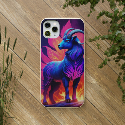 Pink Peculiar Goat Biodegradable Case