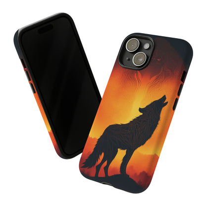 Wolf silhouette Tough Case