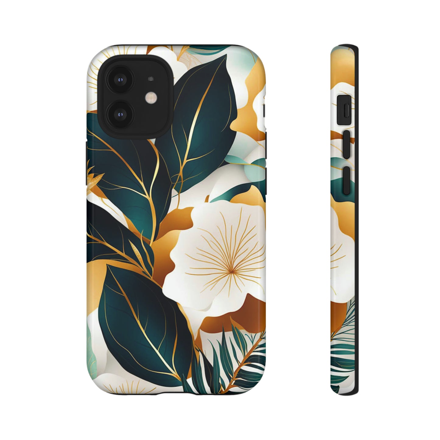 White Flowers Art Tough Case