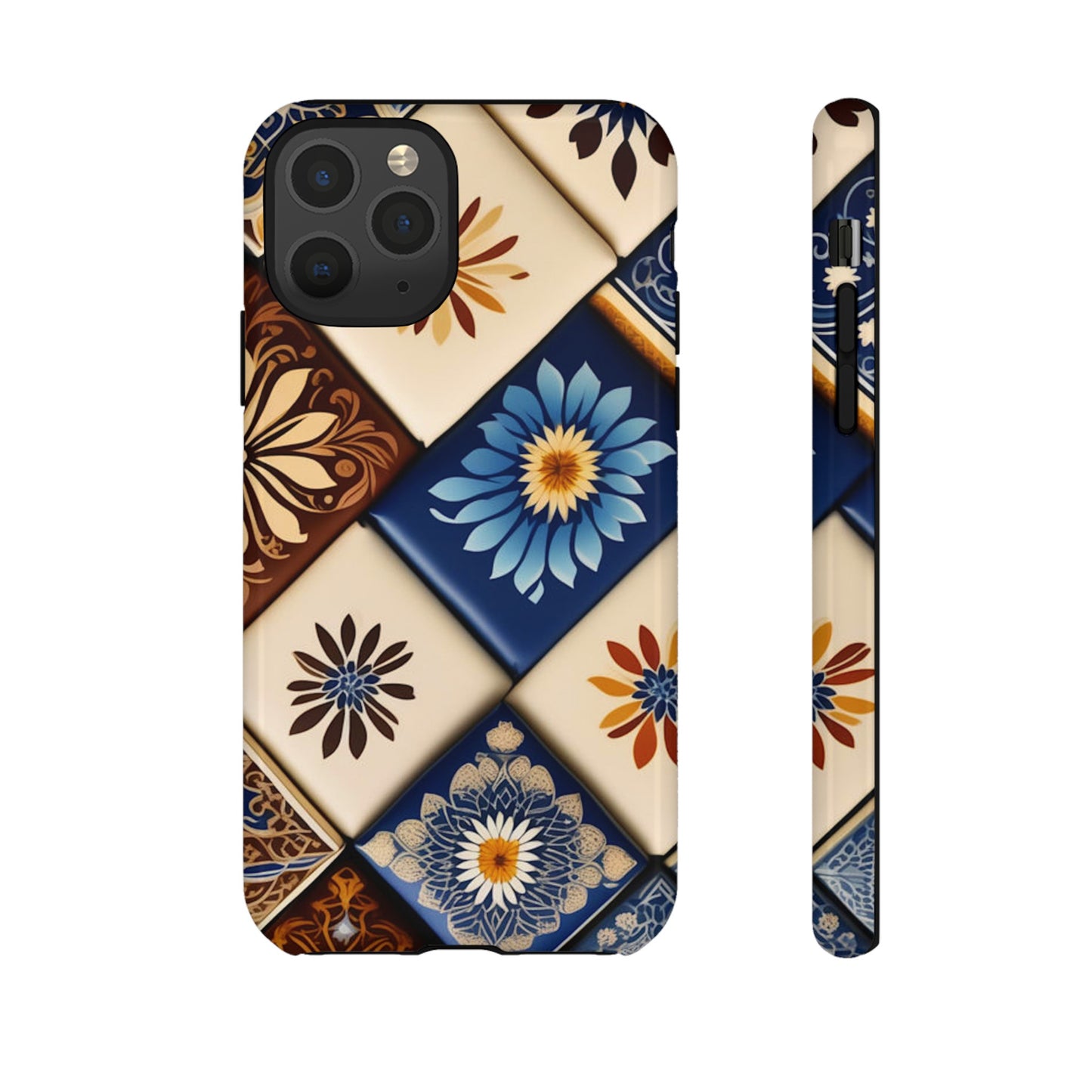 Floral Tiles Tough Case