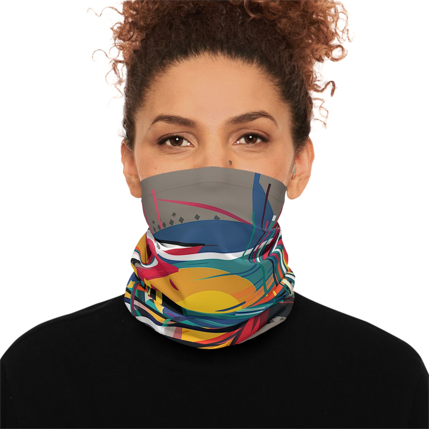 Random Stencil Neck Gaiter